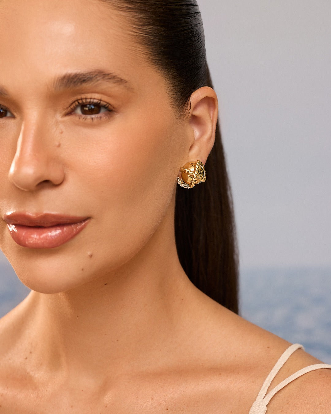 Laço Do Mar Bicolor Earring - Almar Collection