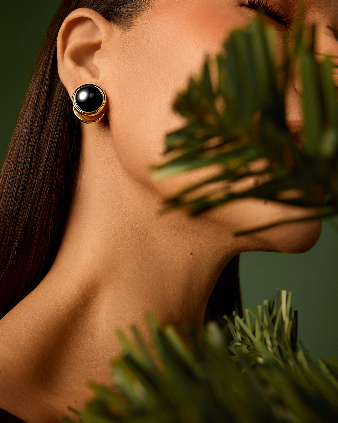 Biface B&W Earring - O Que Te Move Collection