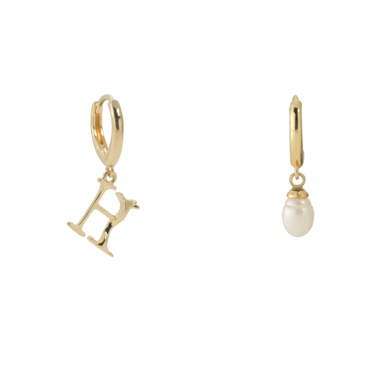 Hello H Earring - Hello Ah Mar Collection