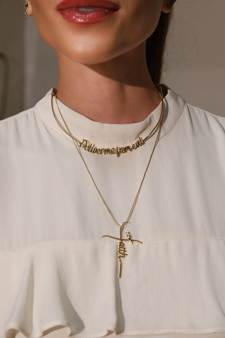 Deliver me from evil Choker - Guided by Faith Collection
