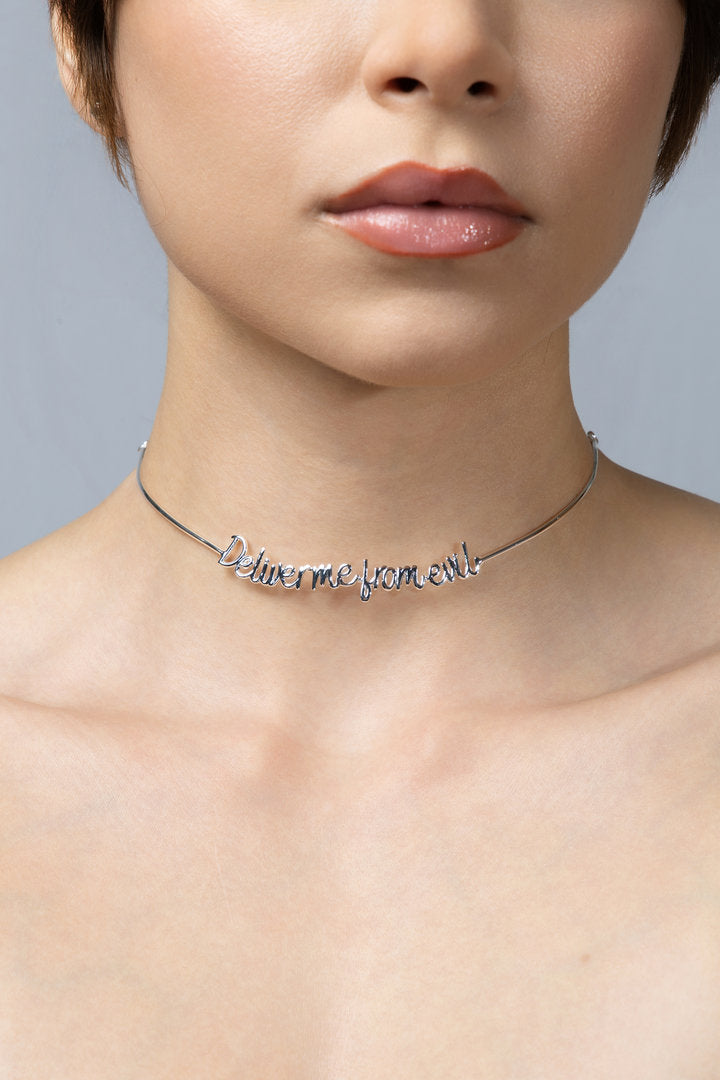 Deliver me from evil Choker - Guided by Faith Collection