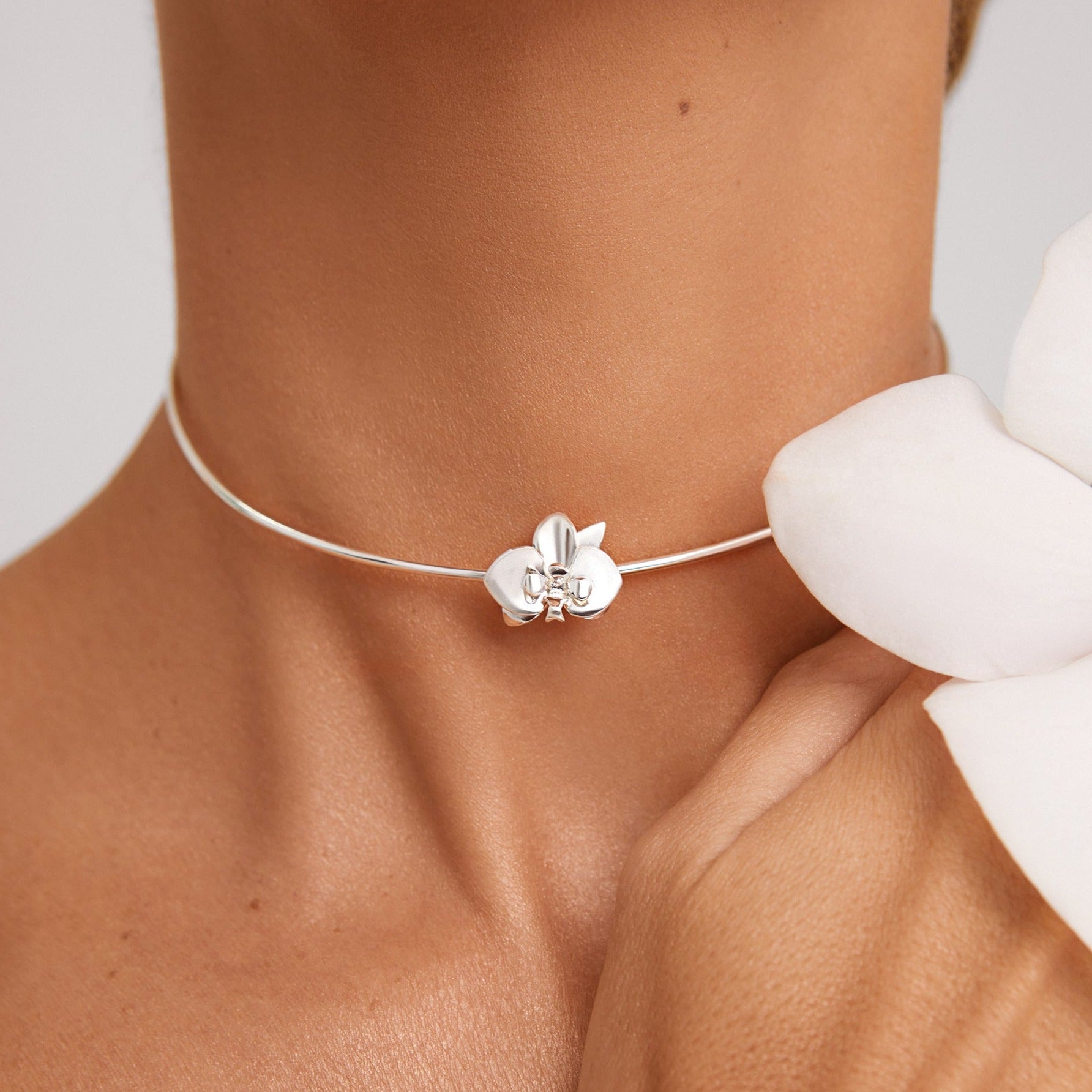 Orquidea XS Choker - Essencial Anna Prata