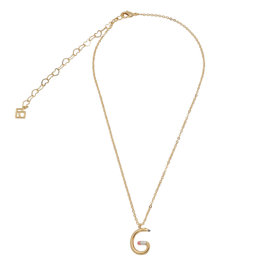 Pencil G Necklace - School Collection