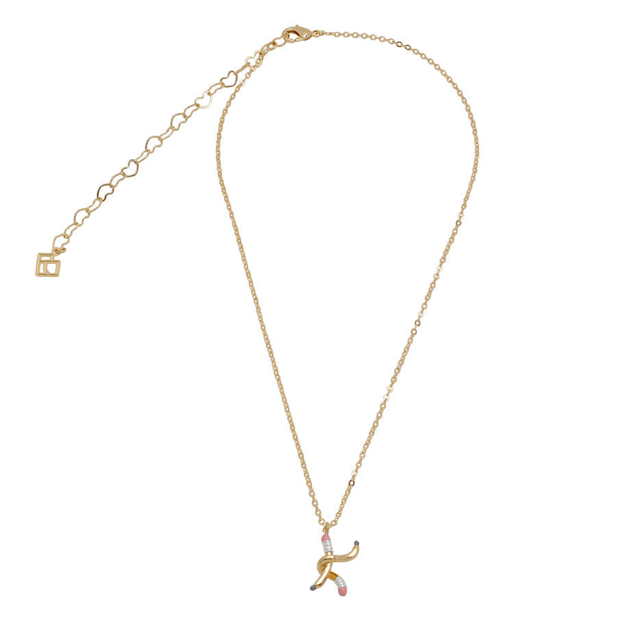 Pencil K Necklace - School Collection