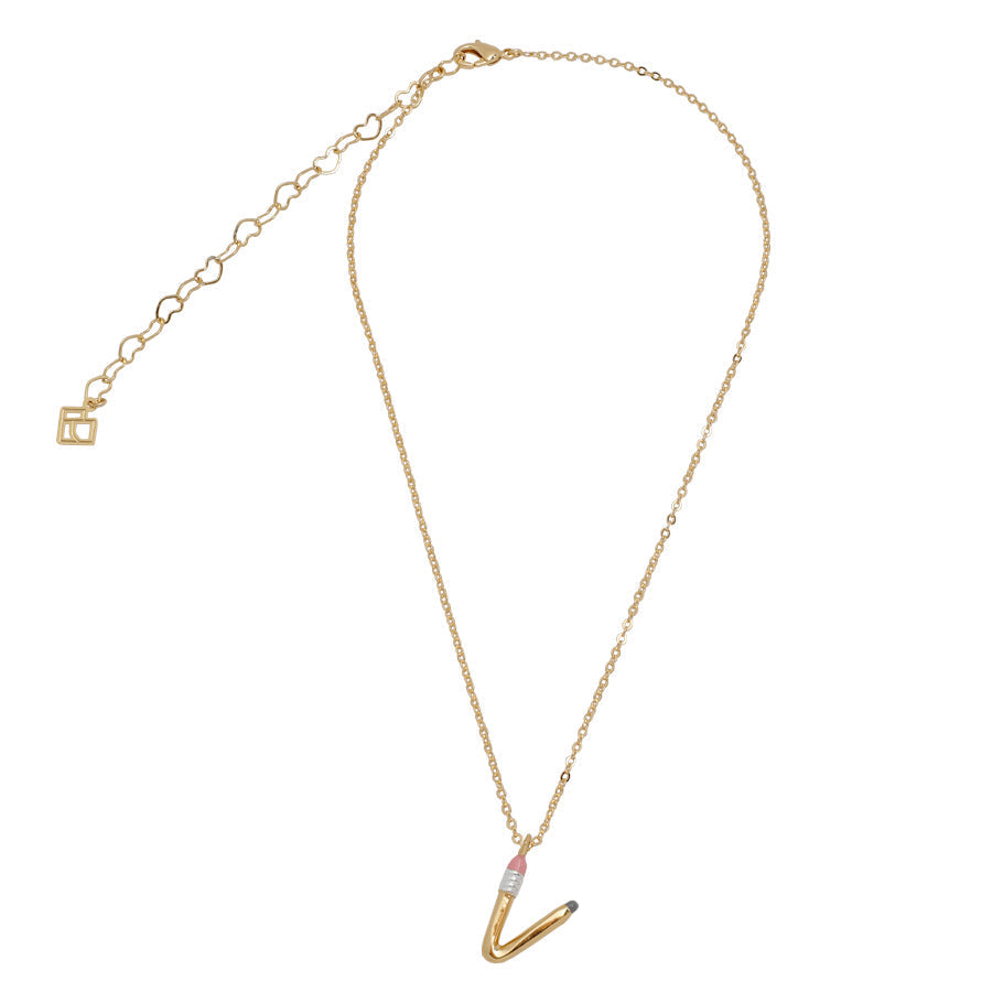 Pencil V Necklace - School Collection