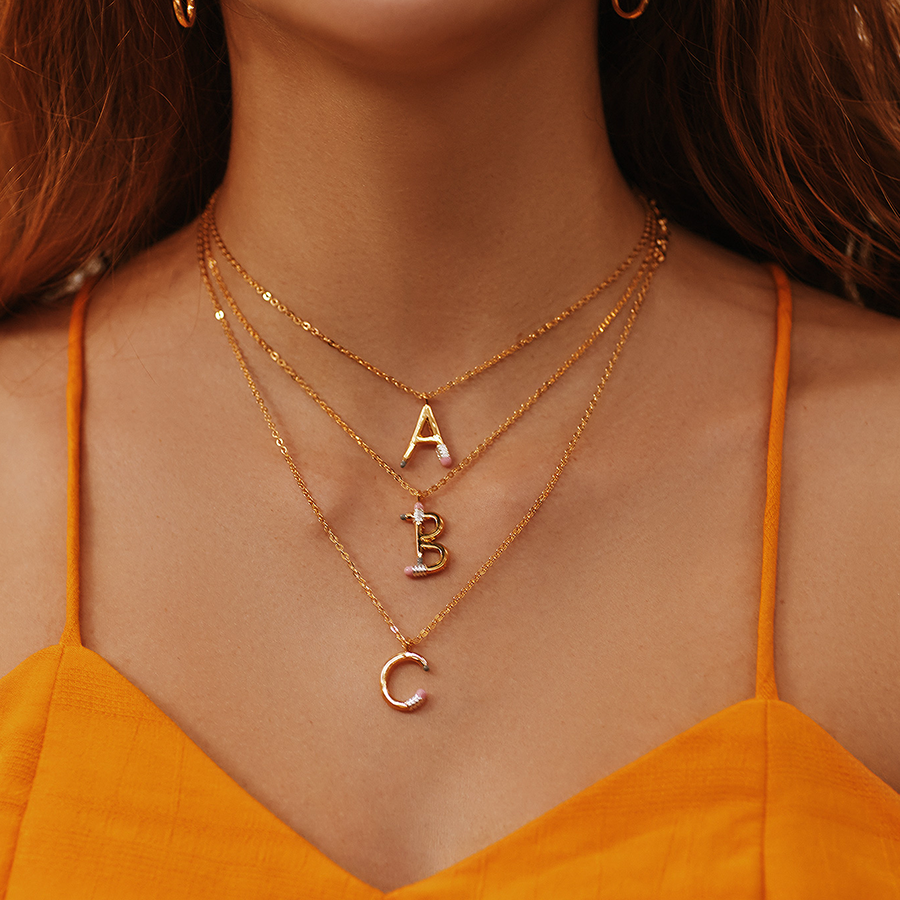 Pencil C Necklace - School Collection