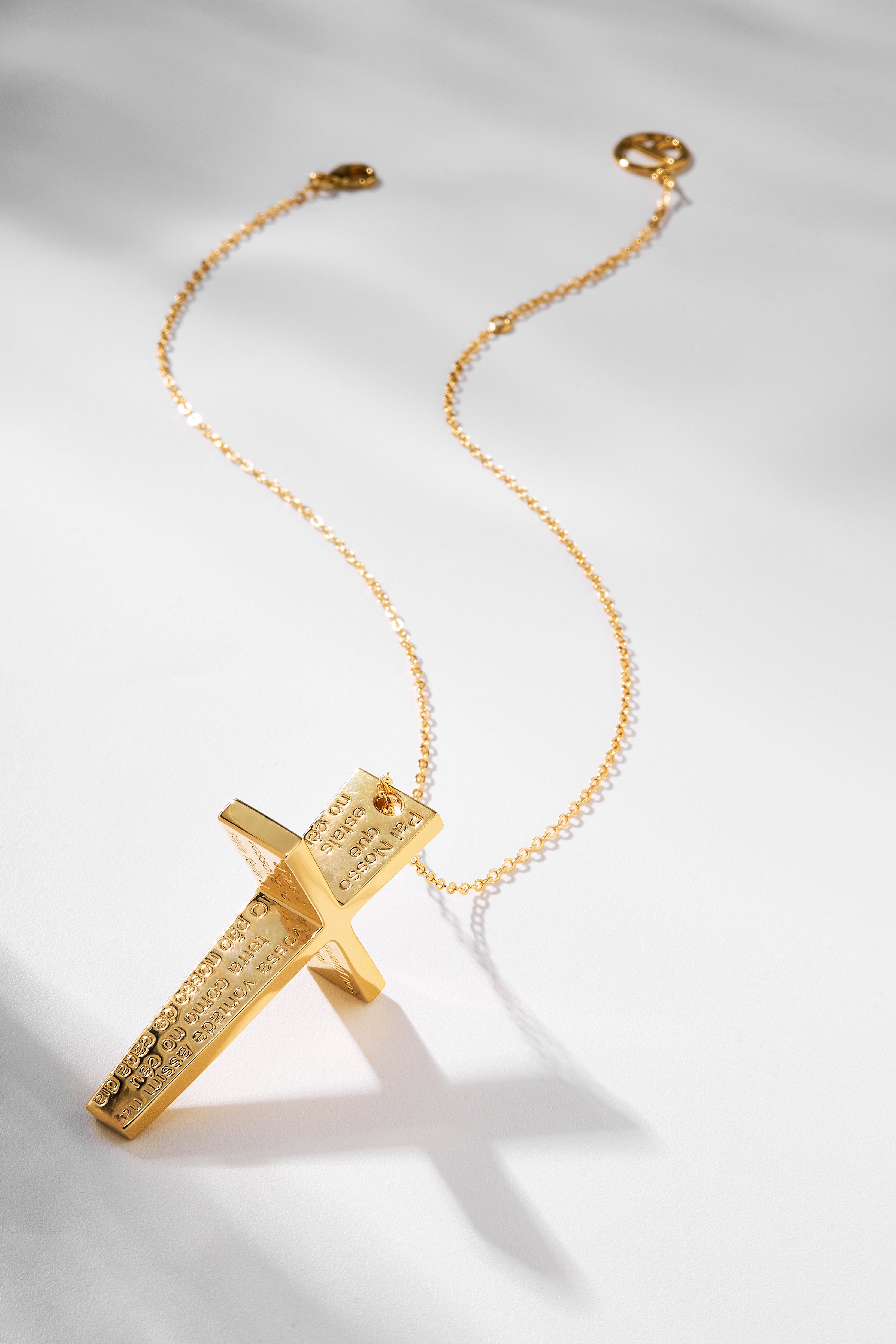 Oração II Necklace  ( crucifix ) -  Guided by Faith Collection